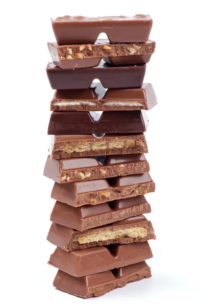 Bloques de chocolate — Foto de Stock