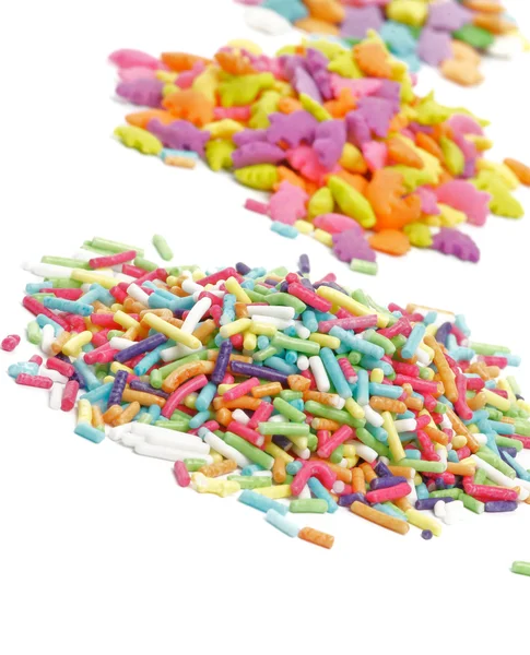 Multi färgade sprinkles "jimmies" — Stockfoto