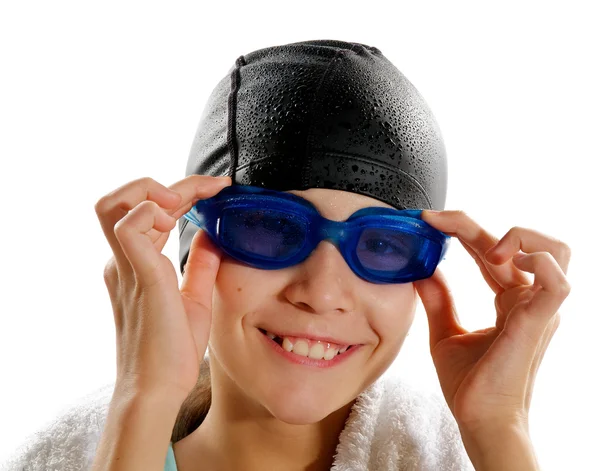 Young Girl Swimmer — Stockfoto