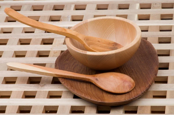 Utensílio de cozinha de madeira — Fotografia de Stock