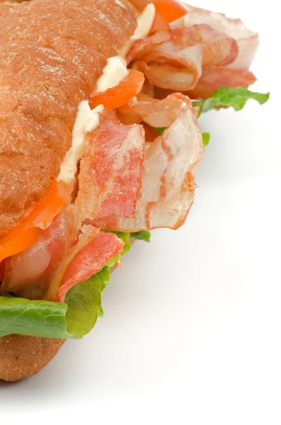 Ciabatta Bacon Sandwich — Stock Photo, Image