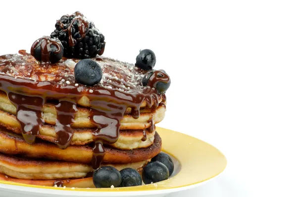 Pancakes with Berries — Stock Photo, Image