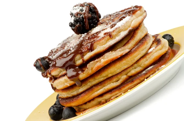 Pancakes with Berries — Stock Photo, Image