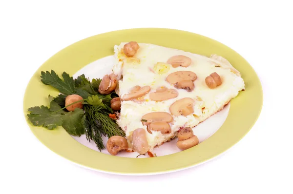 Omelet with Champignons — Stock Photo, Image