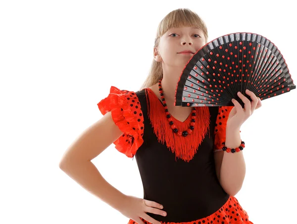 Menina flamenco — Fotografia de Stock