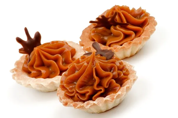 Karamellkuchen mit Nougat — Stockfoto