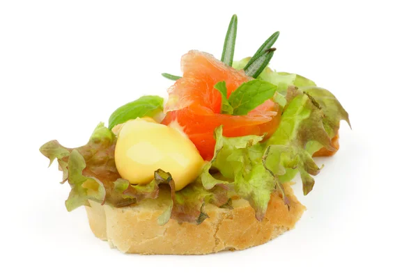 Gerookte zalm voorgerecht — Stockfoto