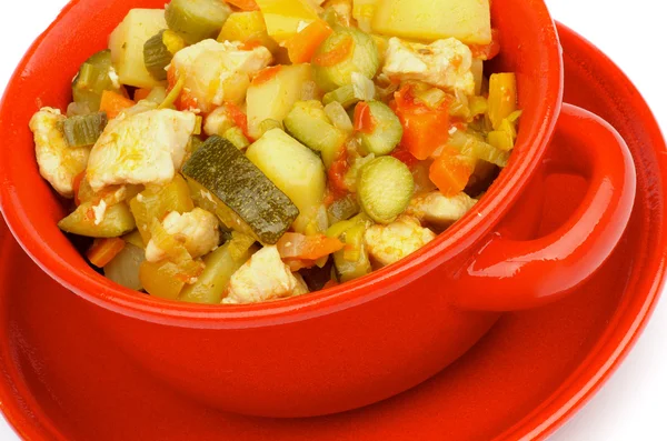 Vegetables and Chicken Ragout — Stock Photo, Image