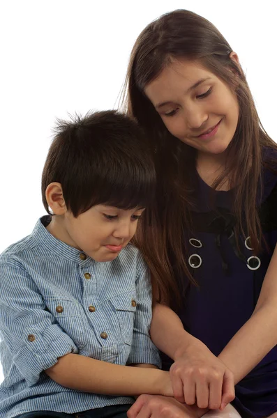 Hermano y hermana — Foto de Stock