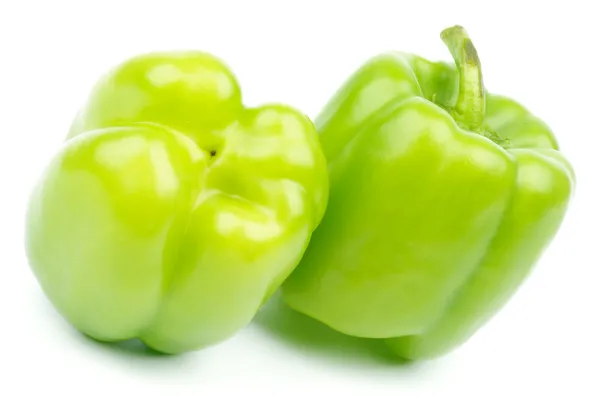 Green Bell Peppers Stock Photo