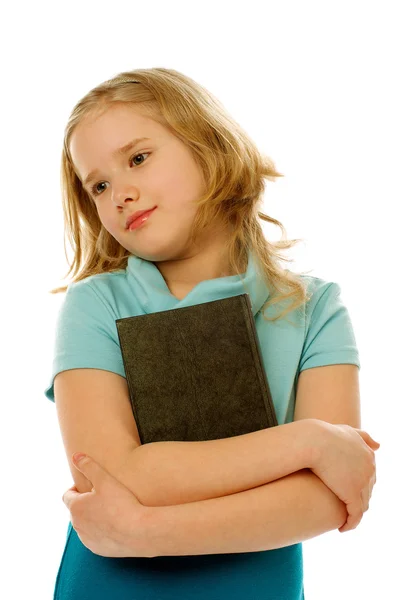 Chica con libro —  Fotos de Stock