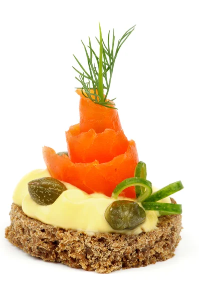 Zalm snack — Stockfoto