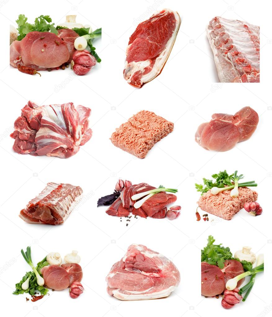Collection of Raw Meat