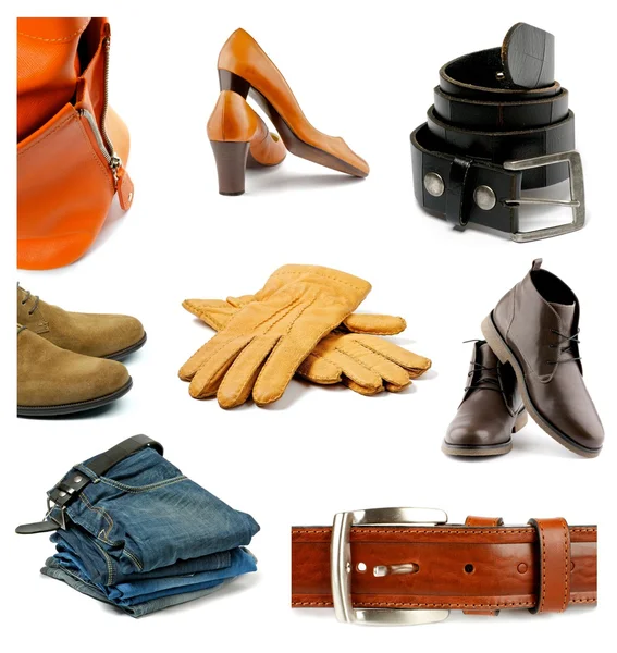 Sammlung von Kleidung, Schuhen und Accessoires — Stockfoto