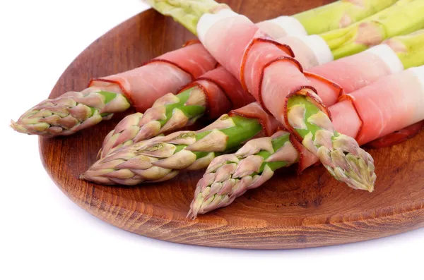 Asparagus in Bacon — Stock Photo, Image