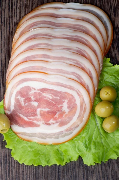 Smoked Ham Roll — Stock Photo, Image