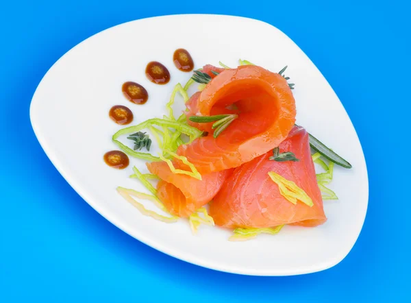 Spuntino al salmone — Foto Stock