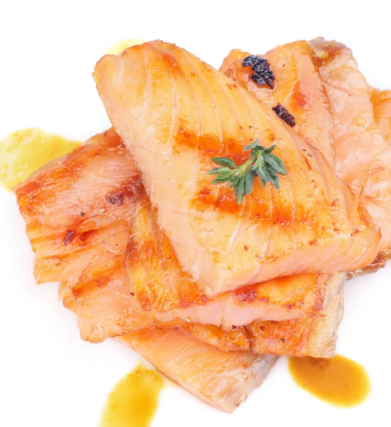 Salmone alla griglia — Foto Stock