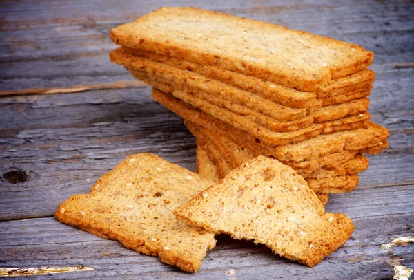 Crunchy Bread Slices — Stock Photo, Image