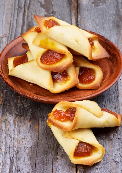 Cookies met jam verpakt — Stockfoto