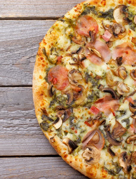 Paddestoelen pizza — Stockfoto