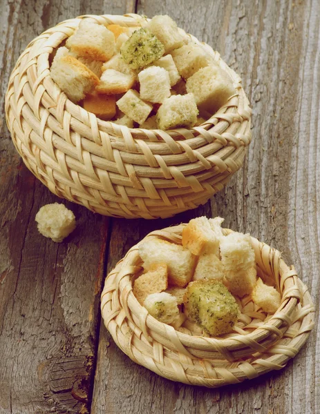 Dried Bread Cubes — Stock Photo, Image