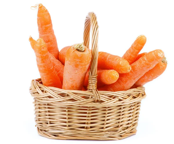 Carrot in Basket — Stock Photo, Image