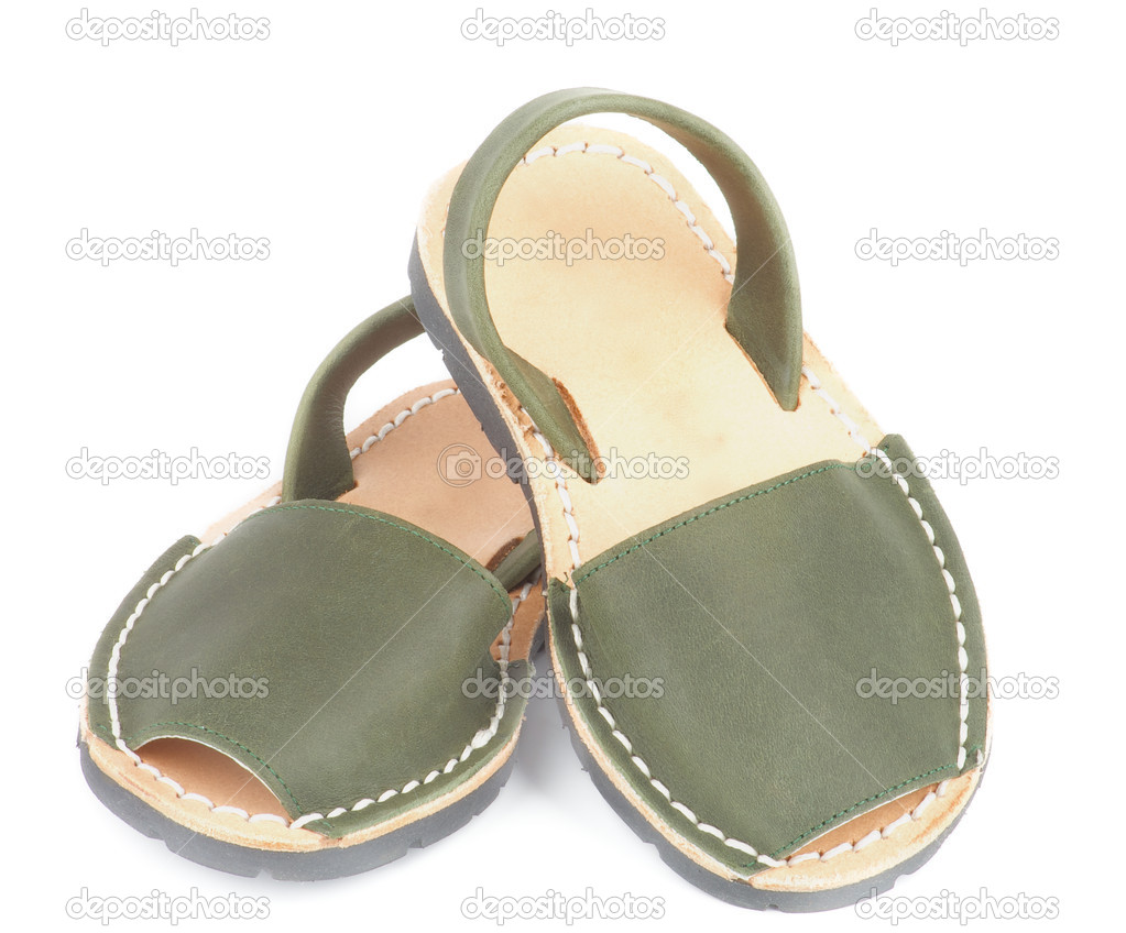 Baby Sandals Avarcas — Stock Photo 
