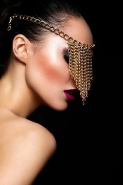 Glamour model seksi kadın moda