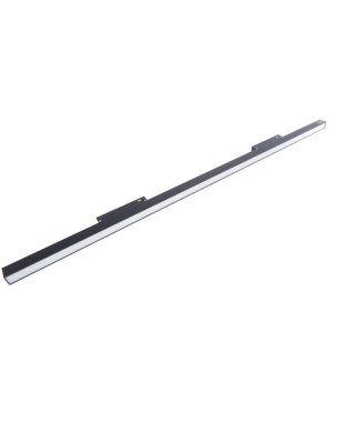 LED ışıklar, LED lambaları takip edin. Ofis ışıkları. Doğrusal lambaların bileşimi. Yeni teknolojiler. Yüksek güç doğrusal SMD beyaz ışıklandırma LED beyaz arkaplanda izole