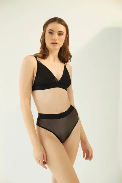 Sexy Girl Advertising New Summer 2022 Collection Lingerie Presentation Summer —  Fotos de Stock
