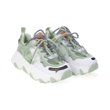 Zarif şık moda tasarımcı modaya uygun yaz 2022 eko deri kadın ayakkabıları izole edilmiş