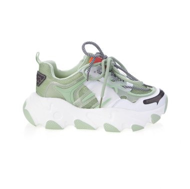 Zarif şık moda tasarımcı modaya uygun yaz 2022 eko deri kadın ayakkabıları izole edilmiş