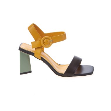 Zarif şık moda tasarımcı modaya uygun yaz 2022 eko deri kadın ayakkabıları izole