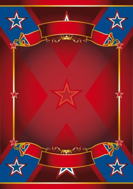 kırmızı çerçeve poster