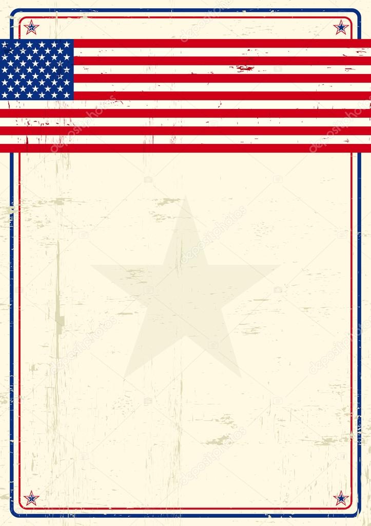 United states grunge poster