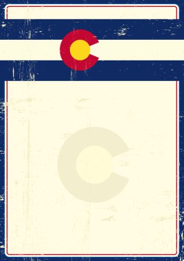 Colorado grunge poster.