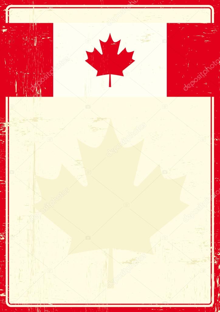 Canadian grunge poster