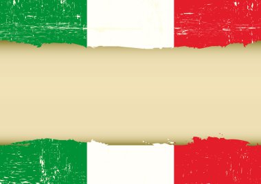 Italian scratched flag