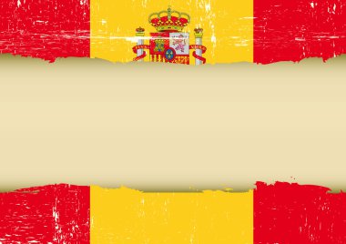 İspanya çizilmiş bayrağı