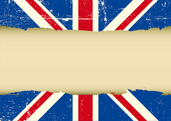 Царапанный флаг Великобритании
