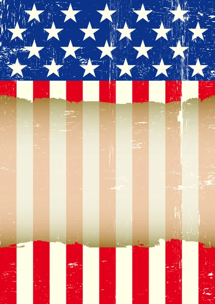 US torn flag — Stock Vector