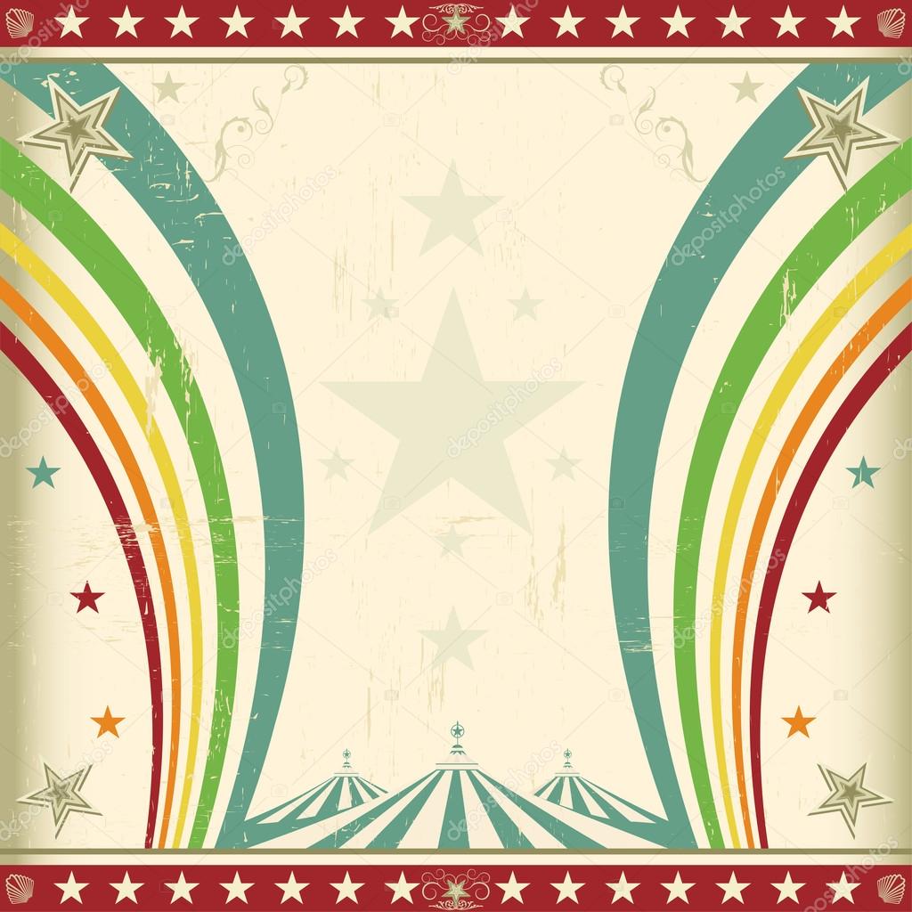 rainbow square circus invitation stock vector tintin75 25657473 circus invitation