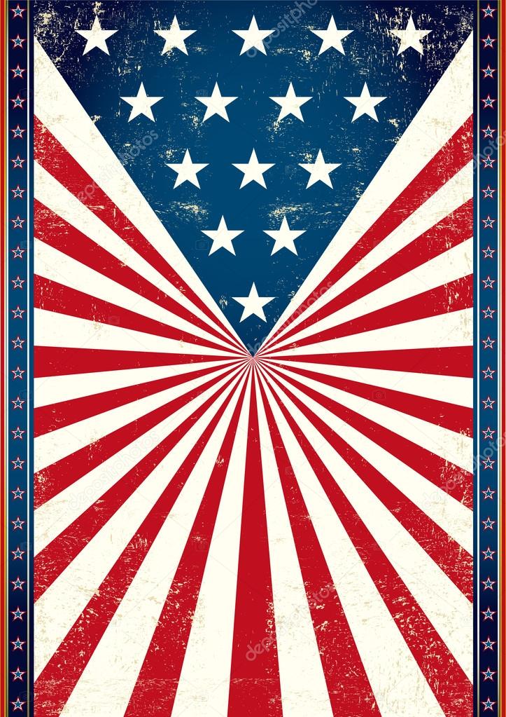 Poster of us flag.