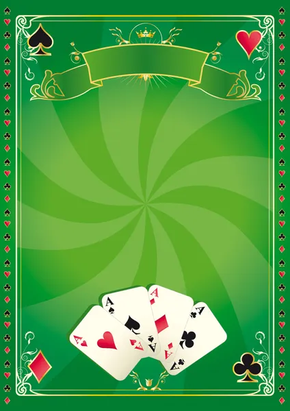 Vortex casino fundo verde —  Vetores de Stock