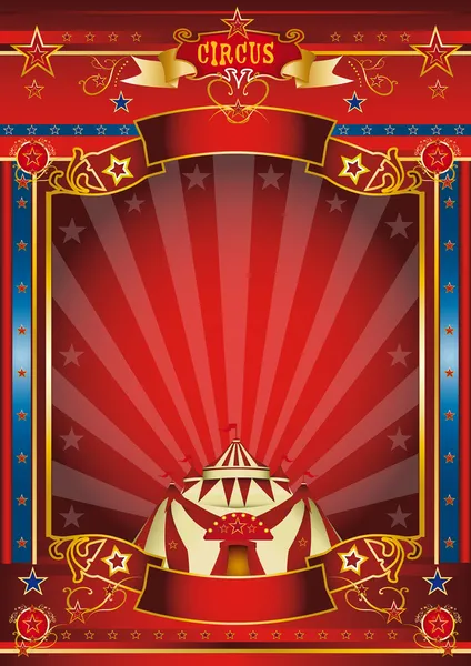 Xmas fantastische circus. de achtergrond van een circus op Kerstmis thema voor u. Geniet van ! — Stockfoto