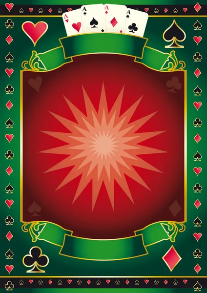 Red and green vecteur background. A poster for christmas event. — Stock Vector