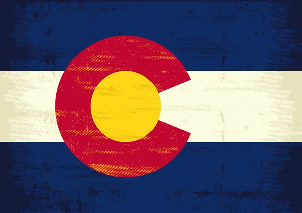 Grunge-Flagge von Colorado. die Fahne von colorado mit einer Textur für Sie. genießen ! — Stockvektor