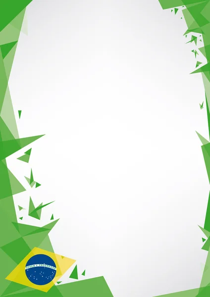 Arka plan origami Brezilya. Tasarım için bir arka plan (Origami tarzı) çok güzel bir poster