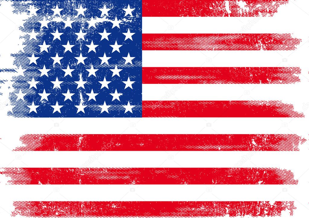 US dirty flag. An american grunge flag for you.